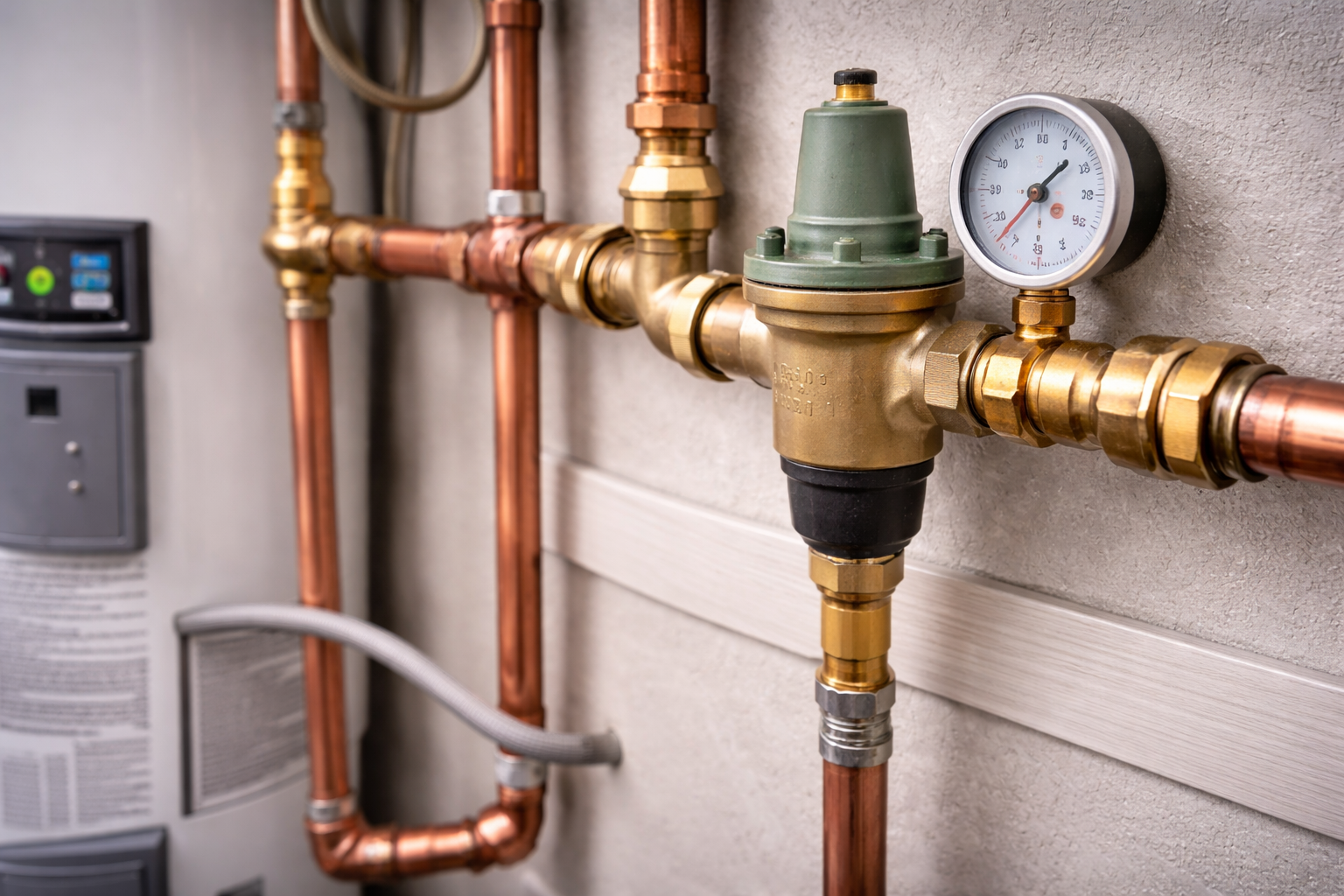 Water pressure regulator valve service